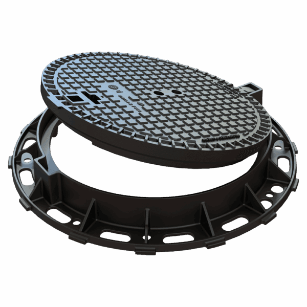 Gama SOLO - Rama si capac de trafic greu, cu balamale